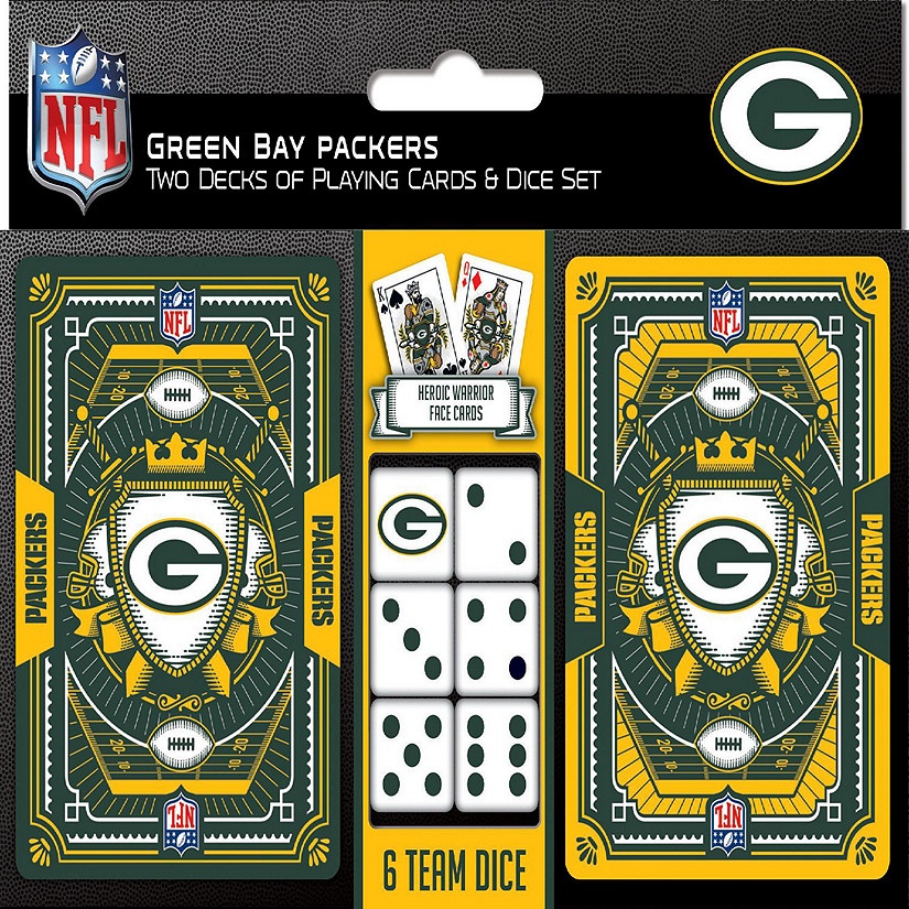 NFL Green Bay Packers 2-Pack Playing cards & Dice set Image