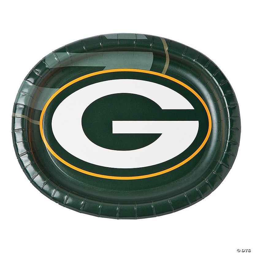 NFL® Green Bay Packers™ Oval Paper Dinner Plates Oriental Trading