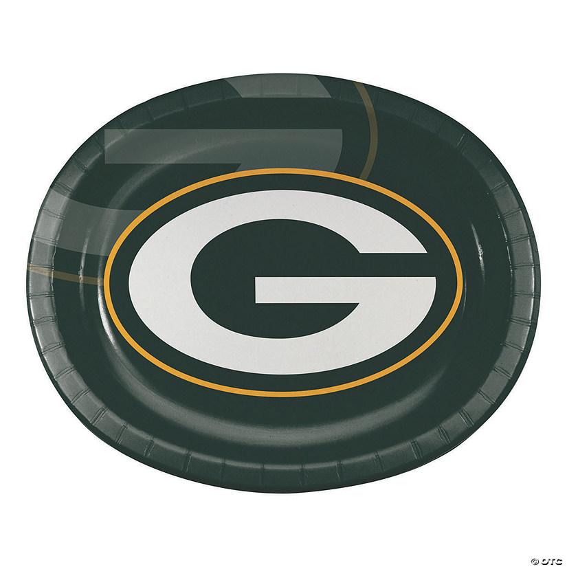 NFL Green Bay Packers Paper Oval Plates - 24 Ct. Image