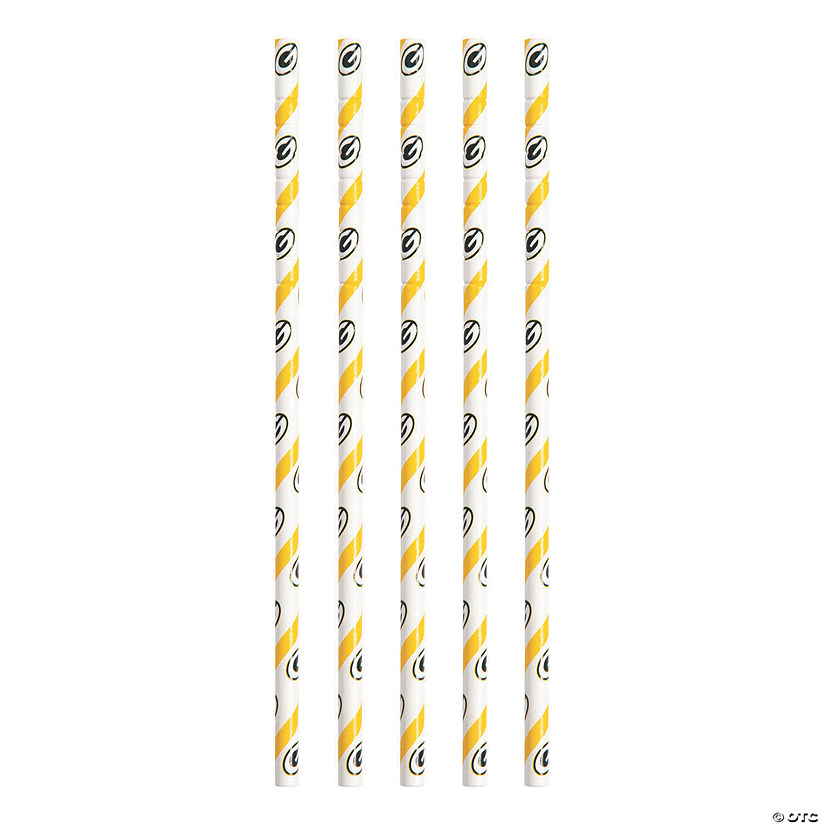 NFL Green Bay Packers Paper Straws - 72 Pc. Image