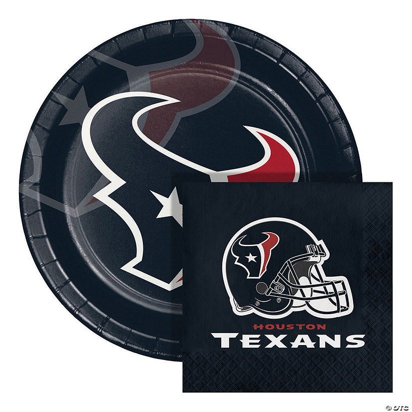 Nfl Houston Texans Paper Plate And Napkin Party Kit Image