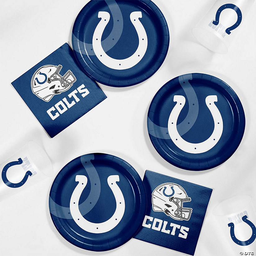 Nfl Indianapolis Colts Tailgating Kit For 8 Guests Oriental Trading