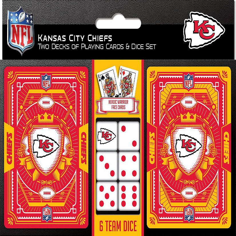 NFL Kansas City Chiefs 2-Pack Playing cards & Dice set Image