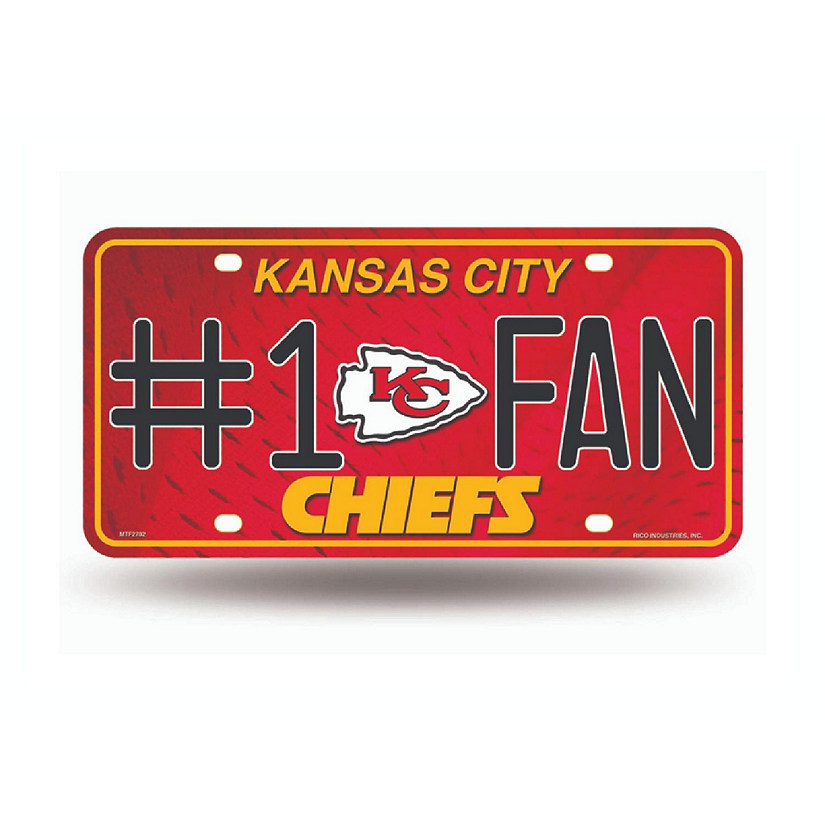 NFL Kansas City Chiefs License Plate Image