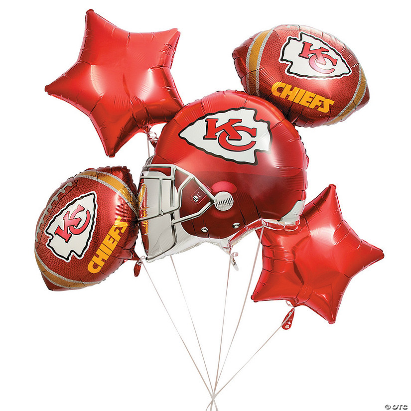 NFL&#174; Kansas City Chiefs&#8482; Mylar Balloons - 5 Pc. Image