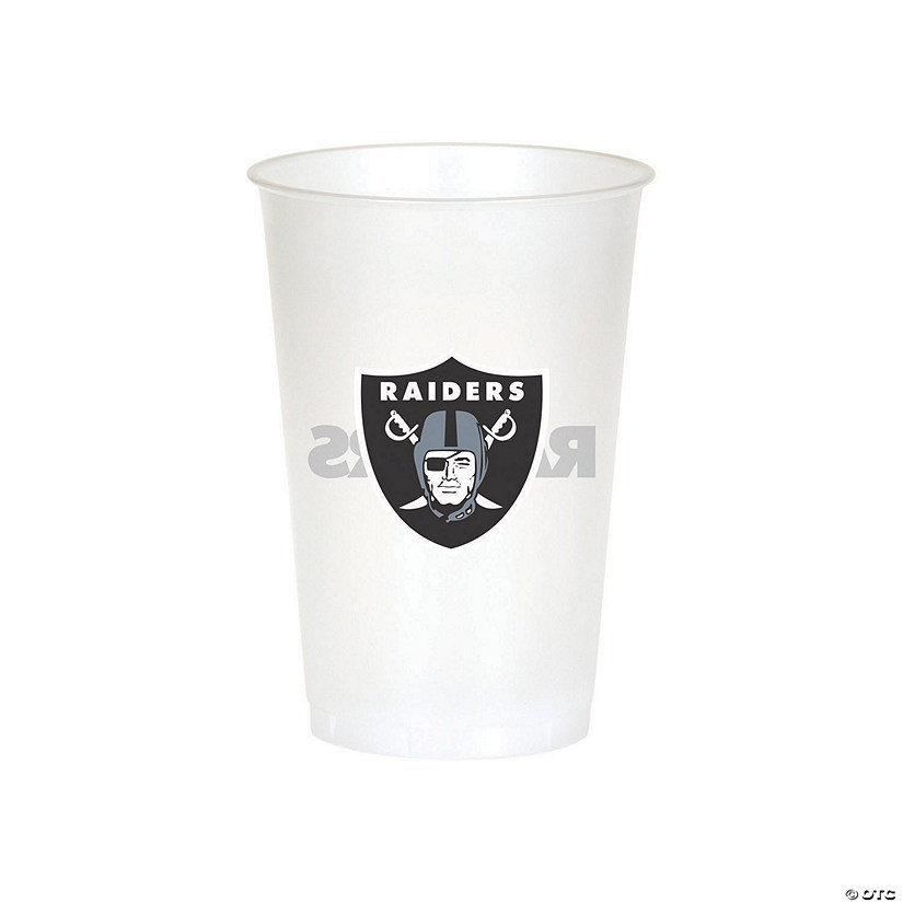 Nfl Las Vegas Raiders Plastic Cups - 24 Ct. Image