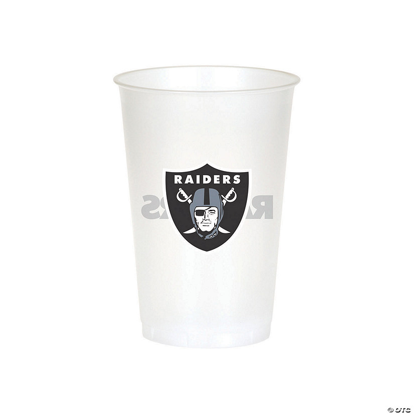 NFL Las Vegas Raiders Plastic Cups 24 Ct. Oriental Trading