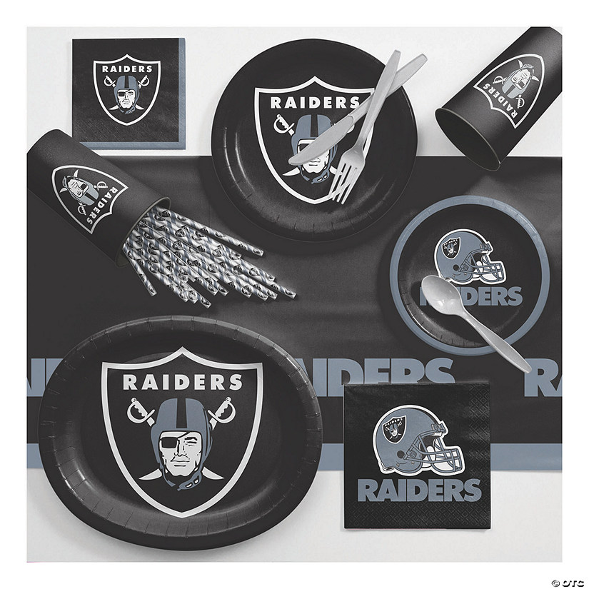 Nfl Las Vegas Raiders Ultimate Fan Party Supplies Kit Br For 8 Guests