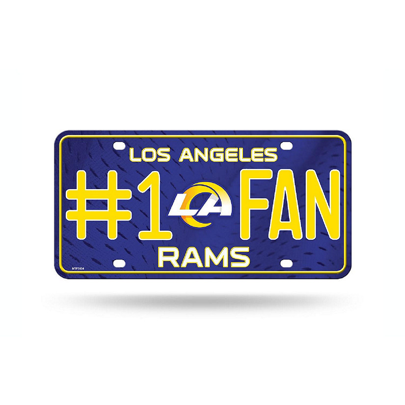 NFL Los Angeles Rams License Plate Image