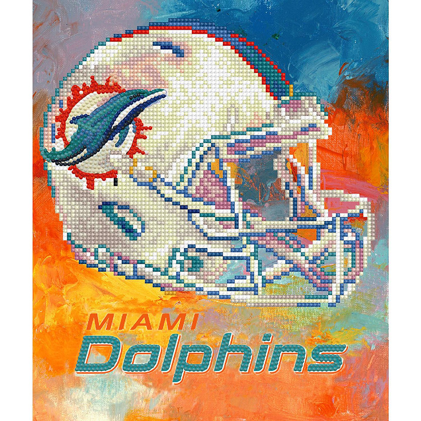 Miami Team Colors Football - Miami Dolphins - Posters and Art Prints