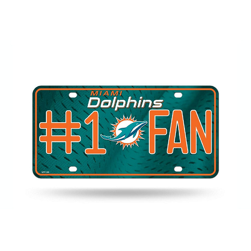 NFL Miami Dolphins License Plate Image