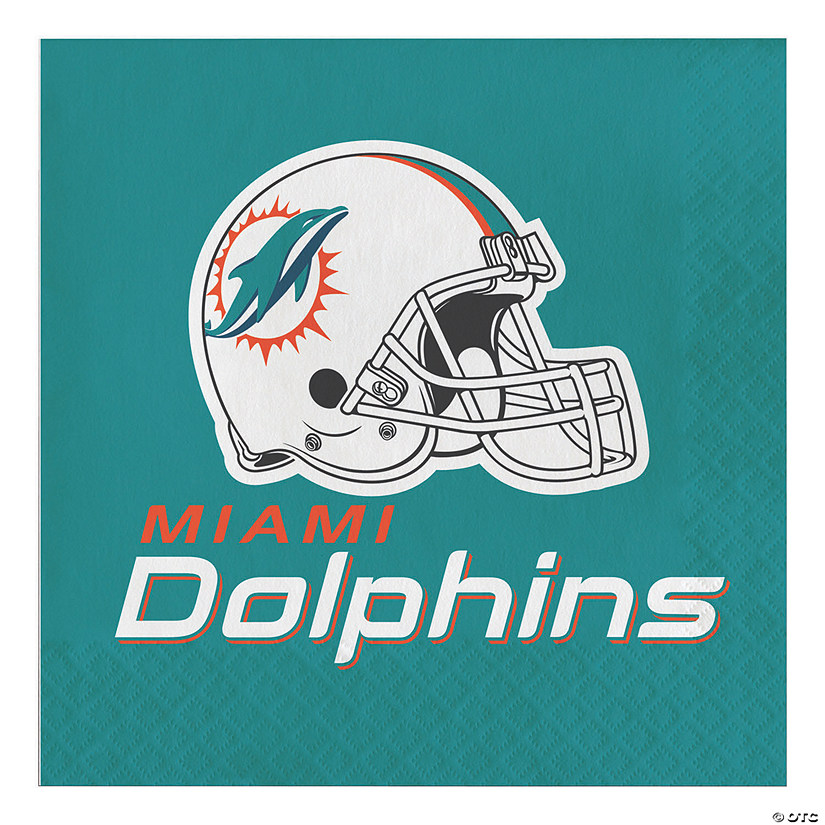 Nfl Miami Dolphins Napkins 48 Count Image