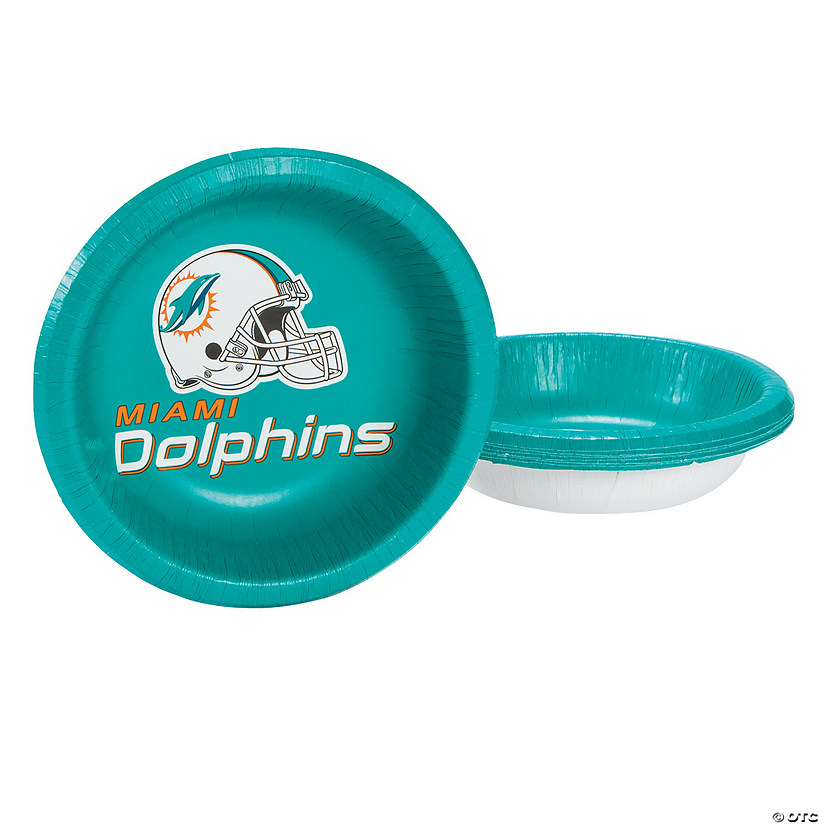 NFL® Miami Dolphins™ Paper Bowls - Discontinued