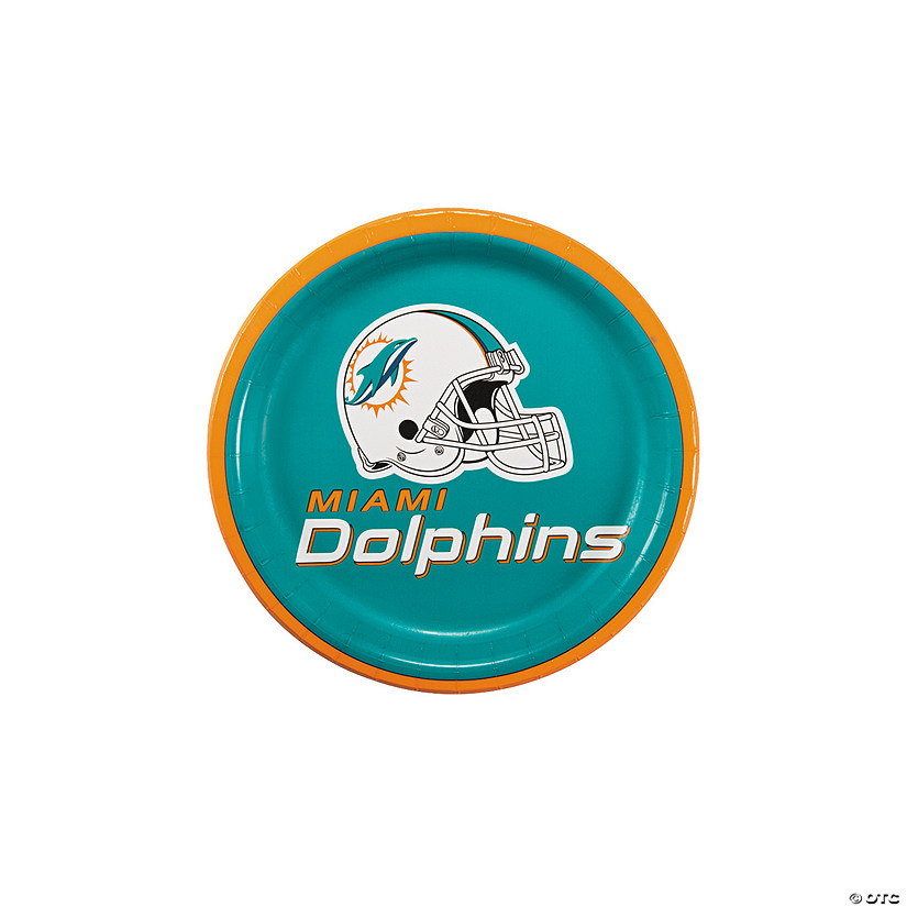 NFL® Miami Dolphins™ Paper Dessert Plates | Oriental Trading