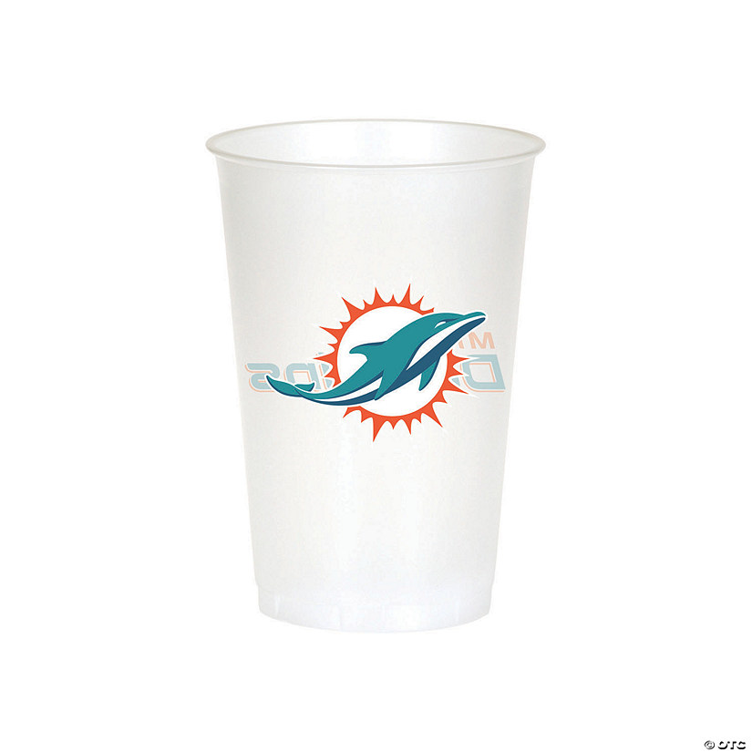 NFL Miami Dolphins Plastic Cups 24 Count Image