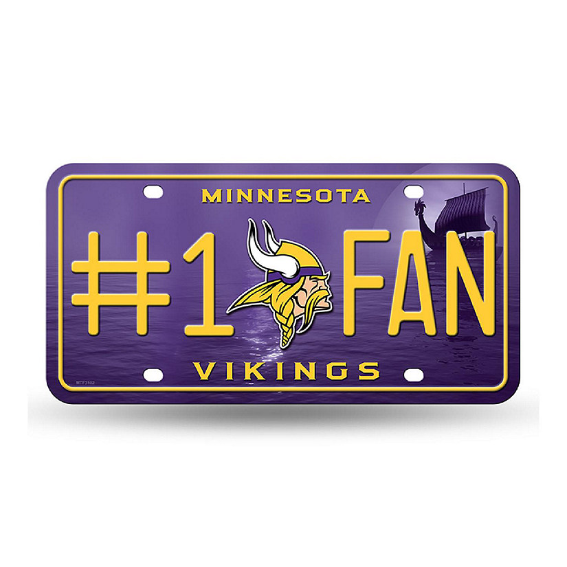 NFL Minnesota Vikings License Plate Image