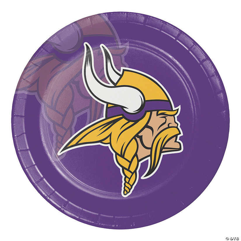 Nfl Minnesota Vikings Paper Plates - 24 Ct. Image