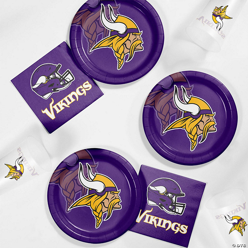 NFL Minnesota Vikings Tailgating Kit For 8 Guests Oriental Trading