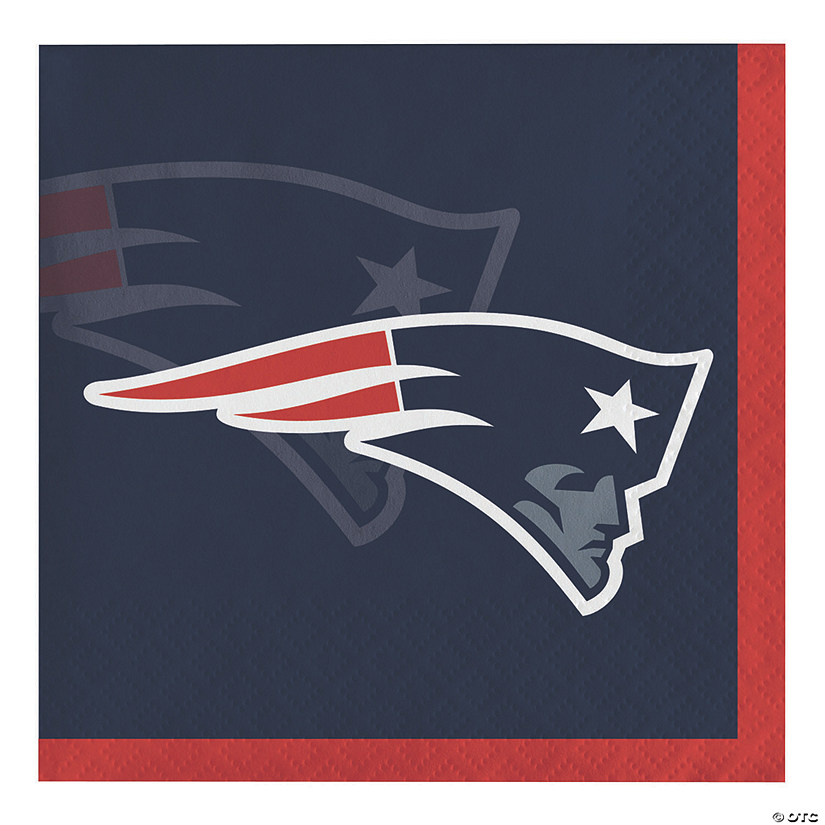 Nfl New England Patriots Beverage Napkins 48 Count Image
