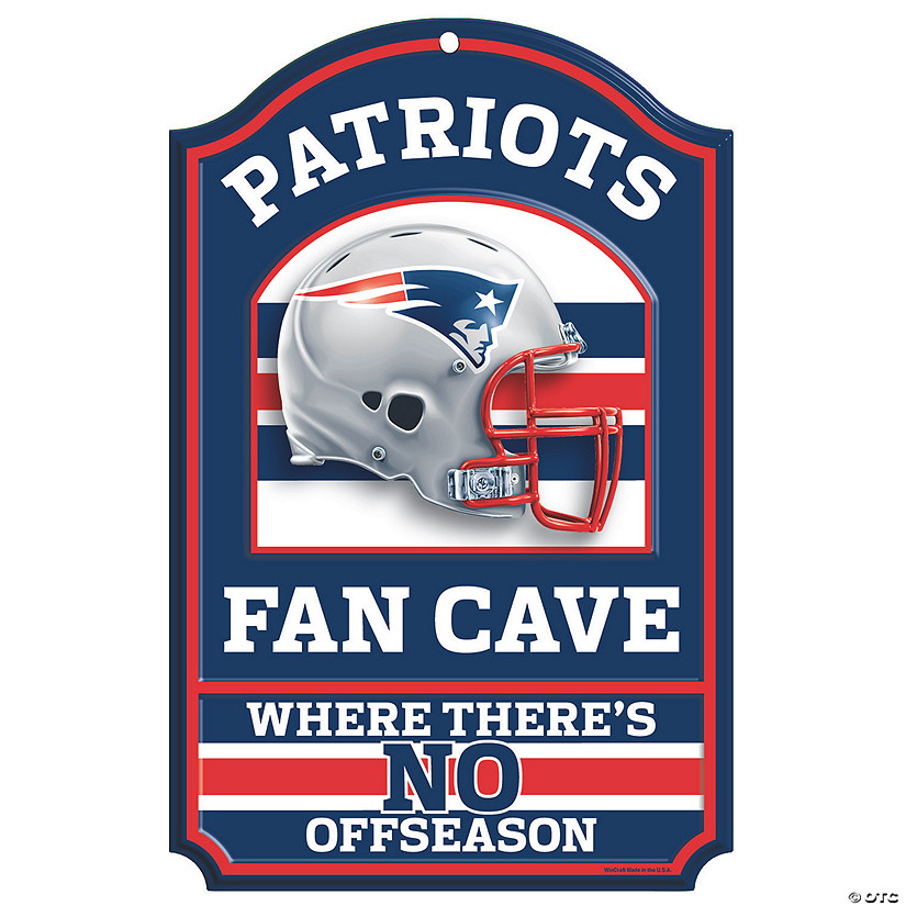 Nfl New England Patriots Fan Cave Sign Discontinued
