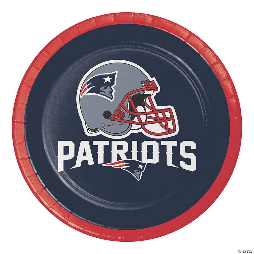 Nfl New England Patriots Paper Dessert Plates - 24 Ct. Image