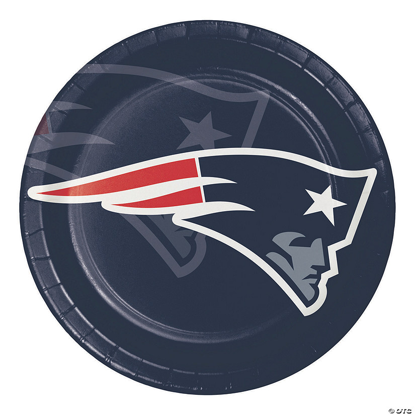 Nfl New England Patriots Paper Plates - 24 Ct. Image