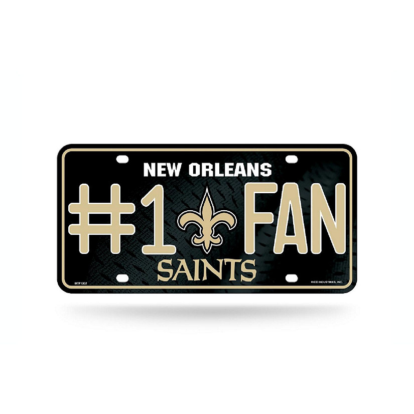 NFL New Orleans Saints License Plate Image