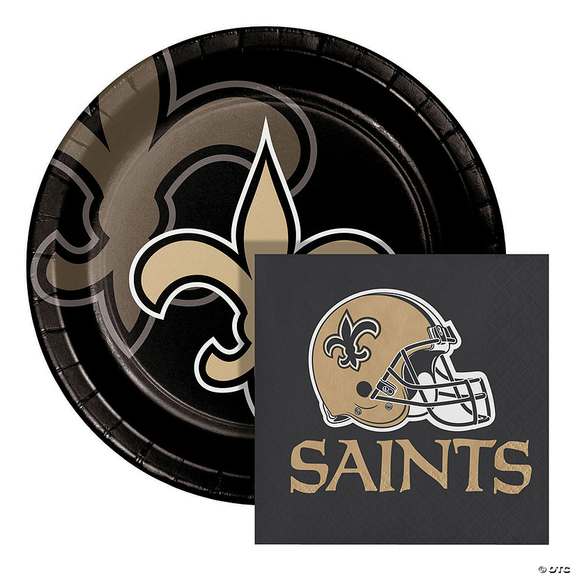 Nfl New Orleans Saints Paper Plate And Napkin Party Kit Image