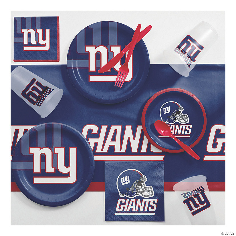 NFL New York Giants Game Day Party Supplies Kit  for 8 guests Image