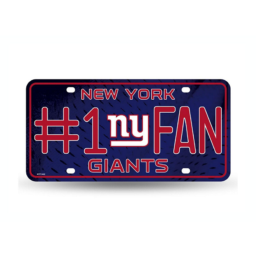 NFL New York Giants License Plate Image