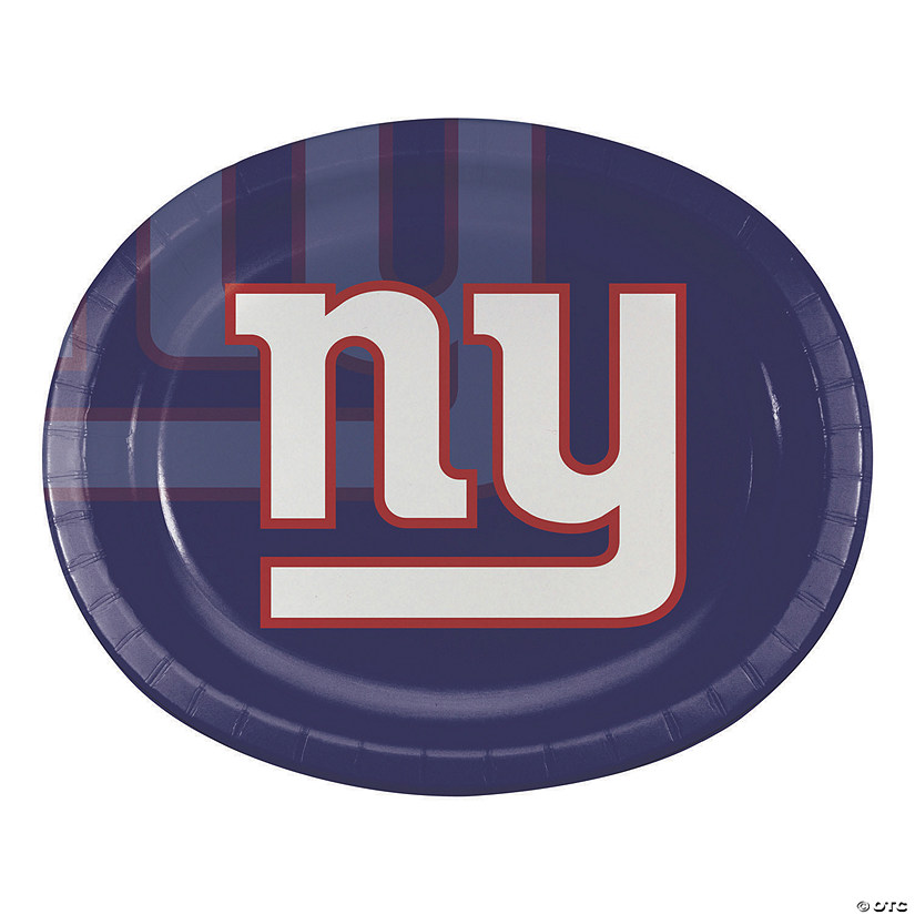 NFL New York Giants Paper Oval Plates - 24 Ct. Image