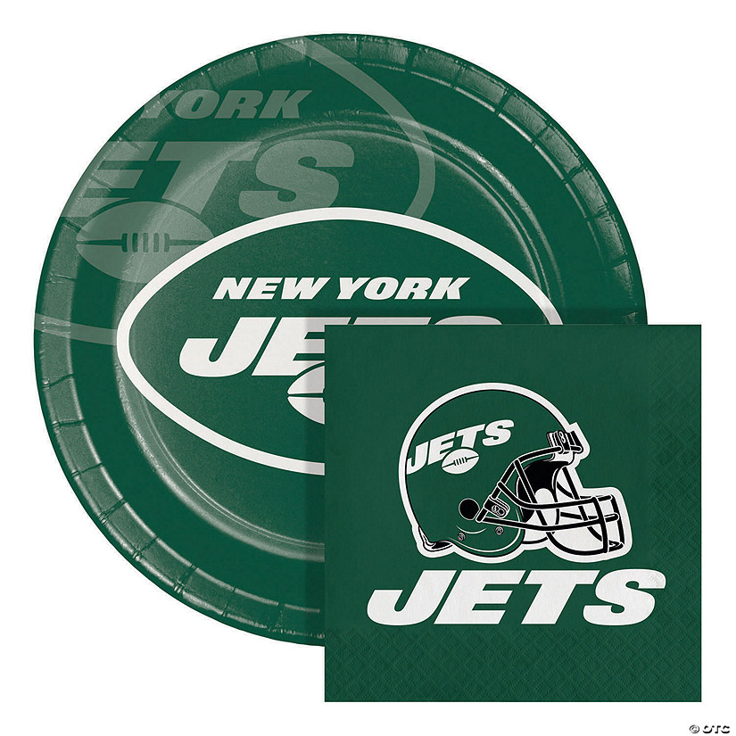 Nfl New York Jets Paper Plate And Napkin Party Kit Image