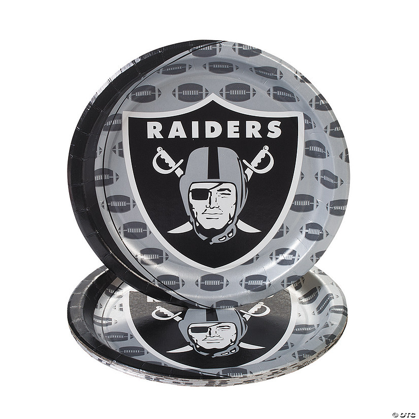 NFL® Oakland Raiders™ Dinner Plates 8 Ct. Discontinued