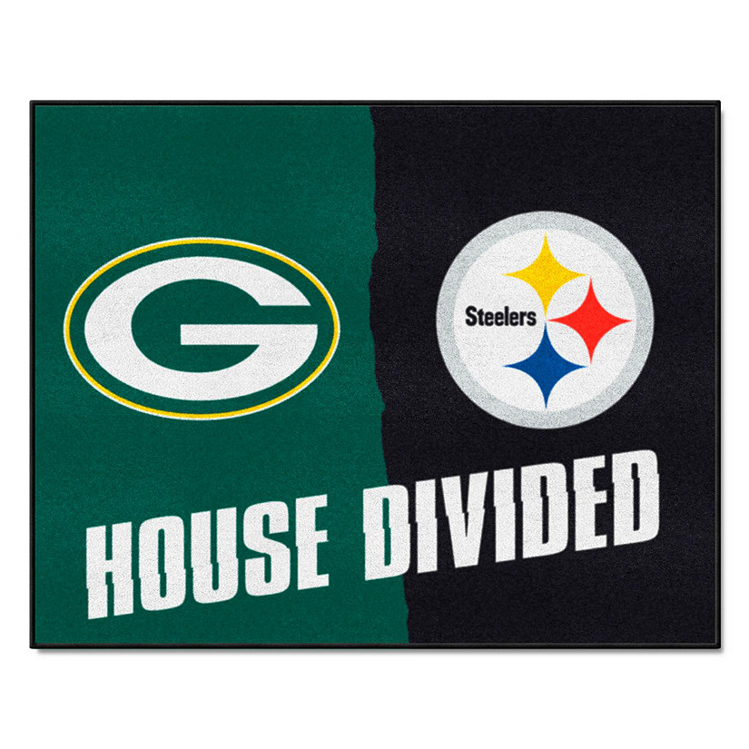 NFL House Divided Mat - Steelers / Bengals