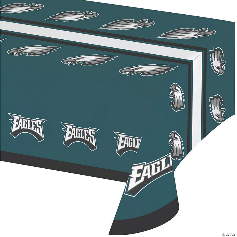 Nfl Philadelphia Eagles Plastic Tablecloths 3 Count Oriental Trading