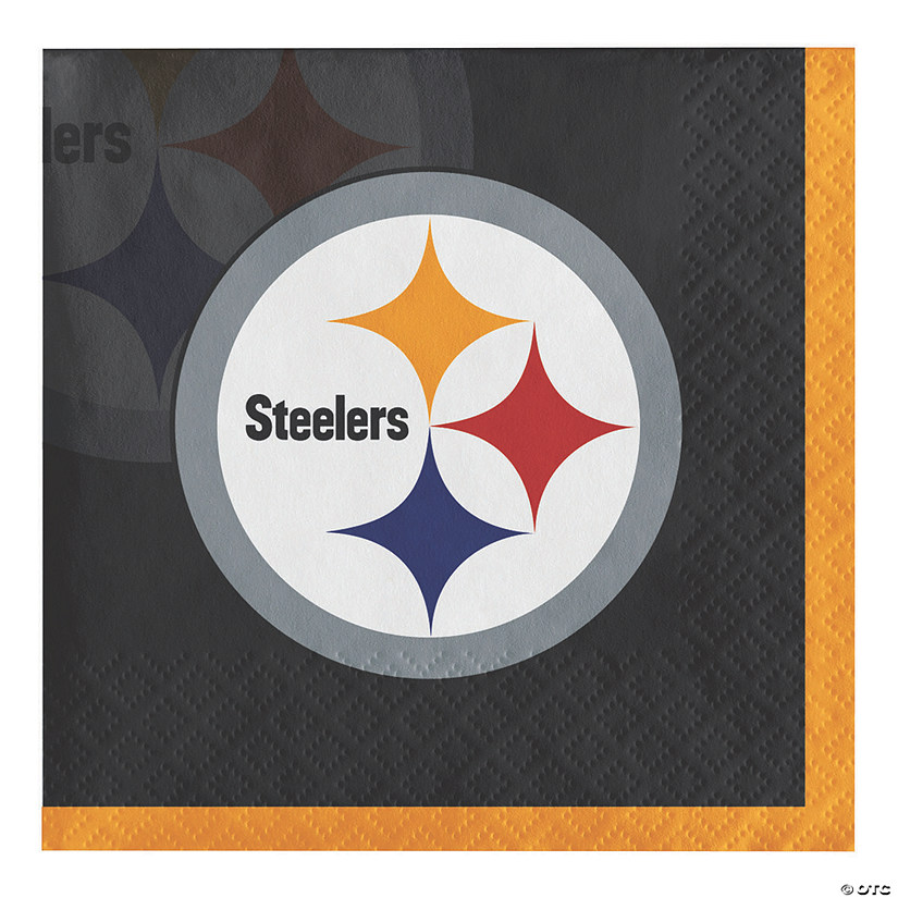 Nfl Pittsburgh Steelers Beverage Napkins 48 Count Image