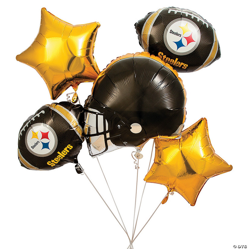 NFL&#174; Pittsburgh Steelers&#8482; Mylar Balloons - 5 Pc. Image