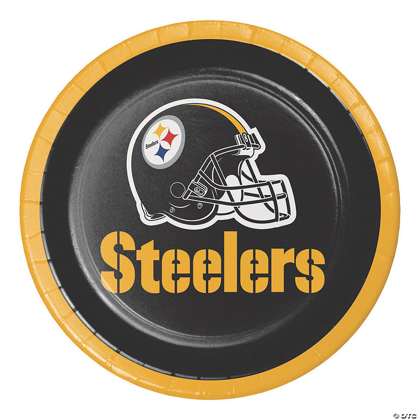 Nfl Pittsburgh Steelers Paper Dessert Plates - 24 Ct. Image
