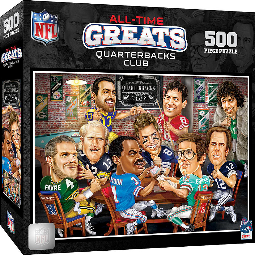 NFL Quarterbacks Club - All Time Greats 500 Piece Jigsaw Puzzle Image