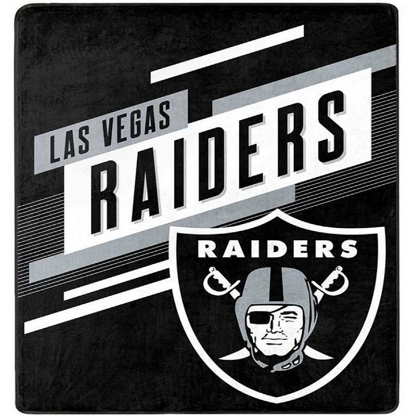NFL Raiders Blanket Throw Silk Oversized Image