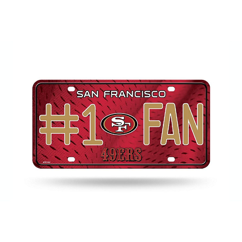 NFL San Francisco 49ers License Plate Image