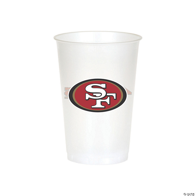 Nfl San Francisco 49Ers Plastic Cups - 24 Ct. Image