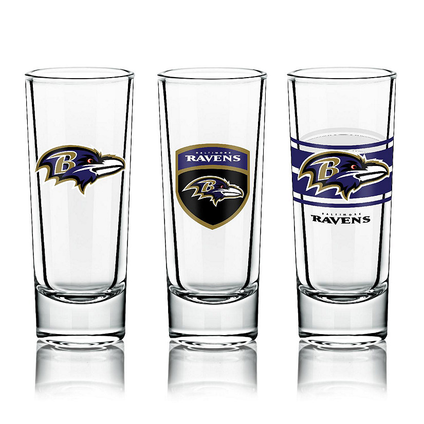 NFL Shot Glasses 6 Pack Set - Baltimore Ravens Image