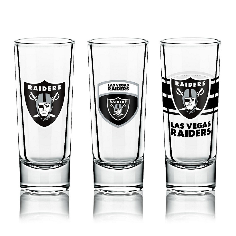 Las Vegas Raiders 8oz. Stainless Steel Flask & 2oz. Shot Glass Set