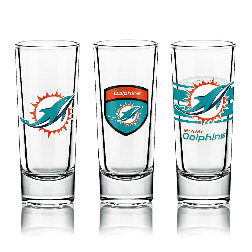 NFL Shot Glasses 6 Pack Set - Miami Dolphins Image