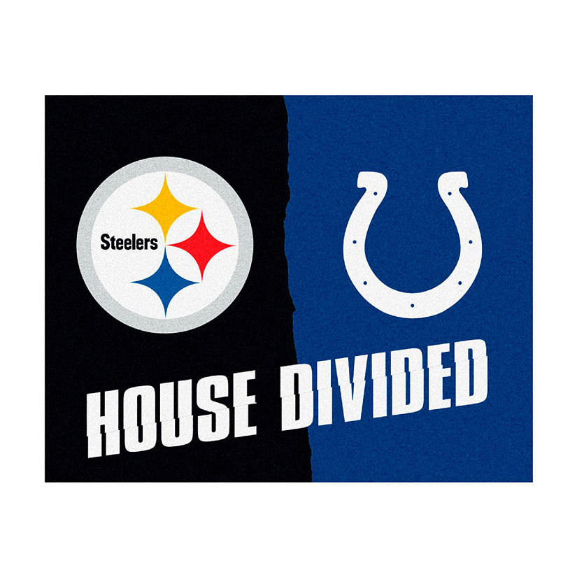 NFL House Divided Mat - Steelers / Colts