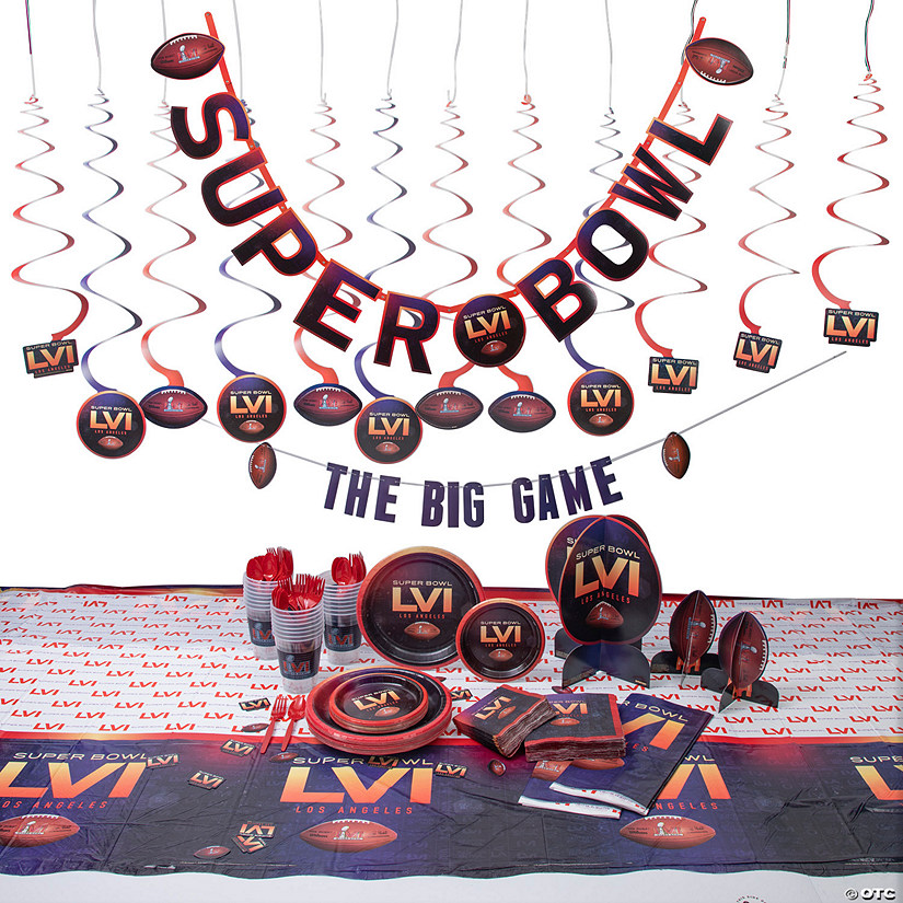 NFL<sup>&#174;</sup> Super Bowl 2022 Tableware & Decorating Kit for 24 Guests Image