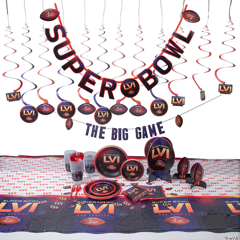 NFL<sup>&#174;</sup> Super Bowl 2022 Tableware & Decorating Kit for 8 Guests Image