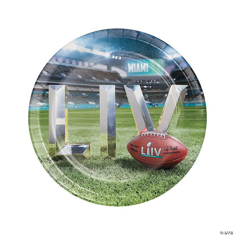 NFL<sup>&#174;</sup> Super Bowl LIV Paper Dinner Plates - 8 Ct. Image