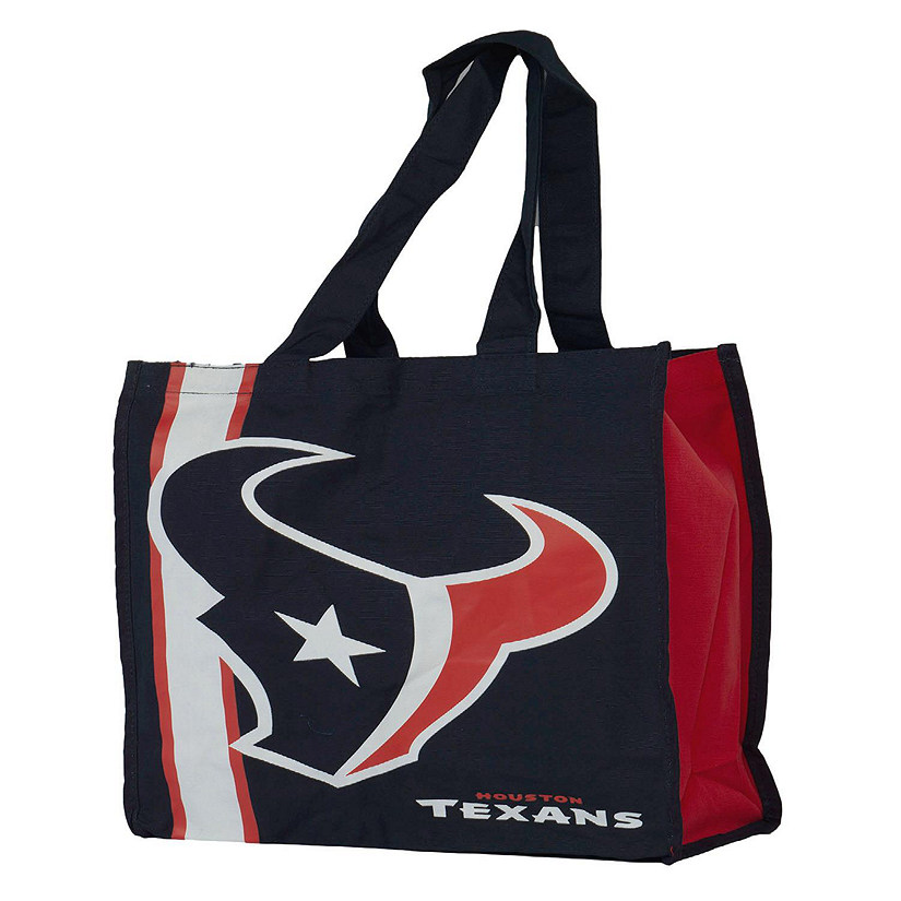 NFL Team Logo Reusable  Houston Texans Grocery Tote Shopping Bag Image
